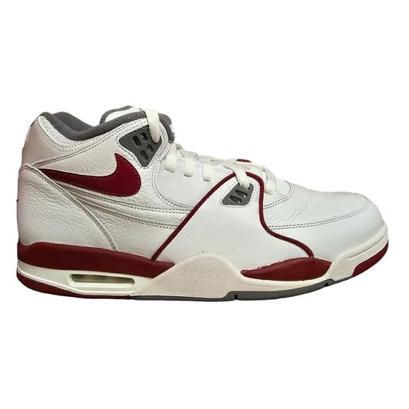 Nike Air Flight 89 Shoes White Team Red Gray Sneakers DD1173-100 Mens Size 13 - Picture 1 of 14